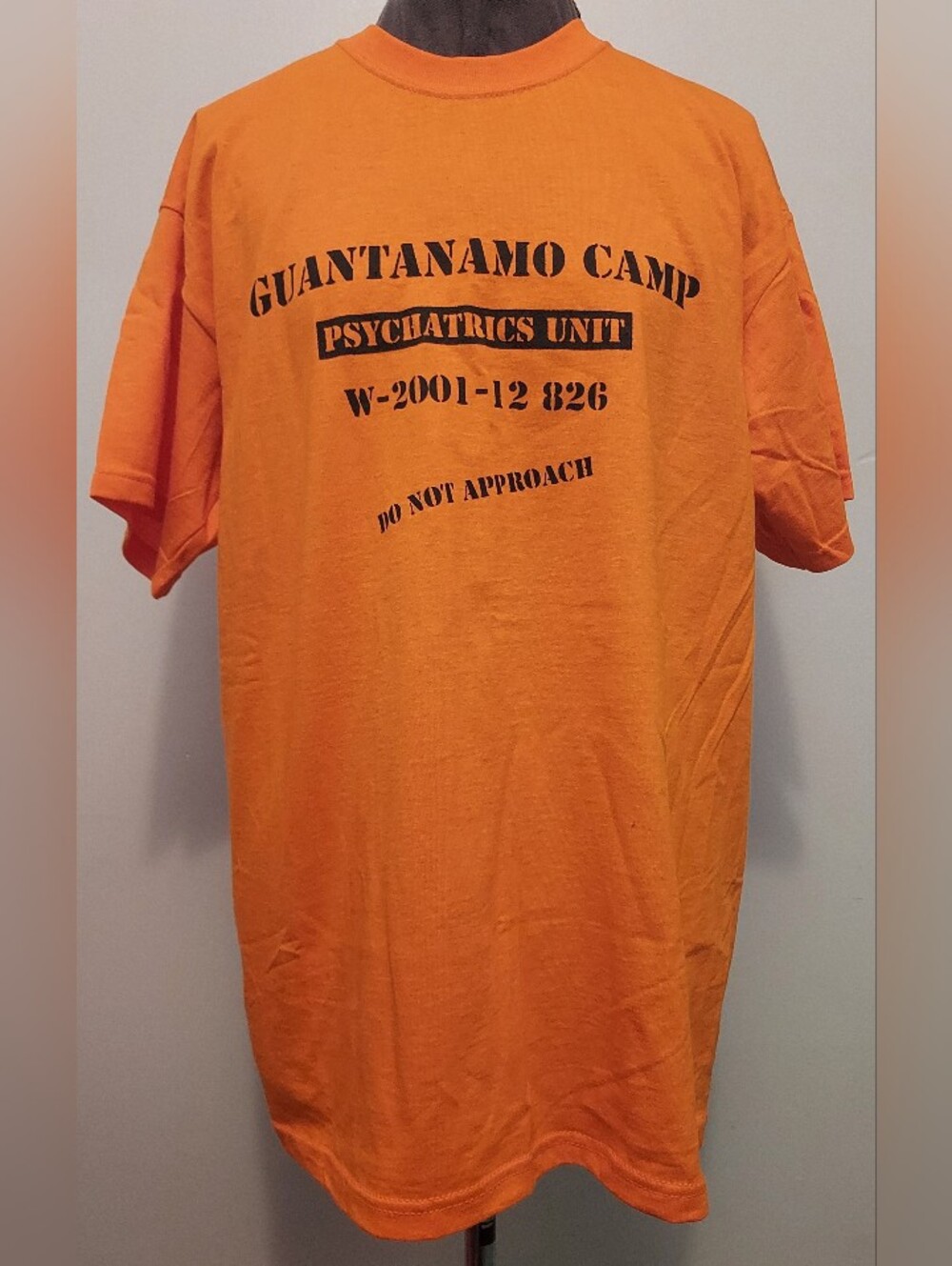 Fruit of the Loom Orange Graphic Short-Sleeve Tee - Guantanamo Camp Print